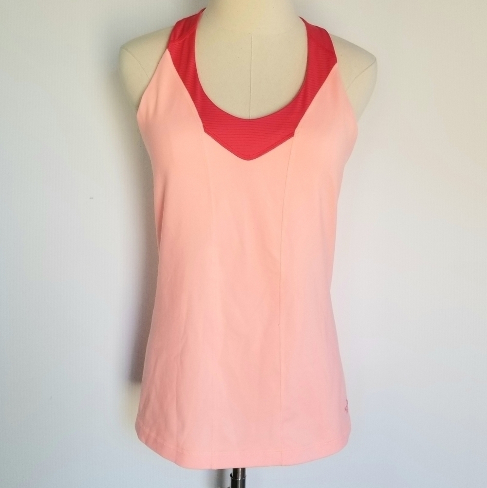 The Northface Orange Racerback Vapor Wick Tank, L